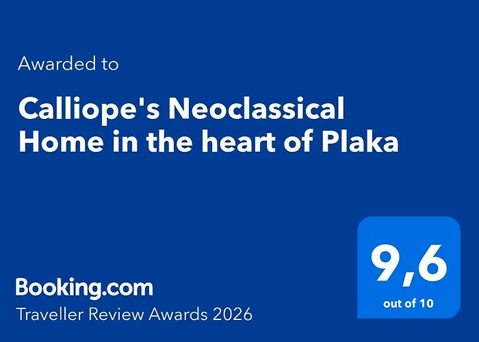 Calliope'S Neoclassical Home In The Heart Of Plaka
